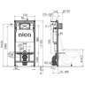 Комплект ALCAPLAST SET 4v1 AM101/1120-41 RU M678-0001 для установки унитаза с черной панелью смыва