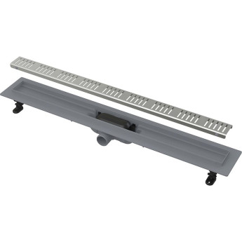 Водоотводящий желоб ALCAPLAST APZ10 SIMPLE с порогами для перфорированной решетки